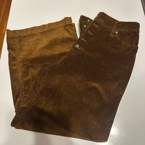 Time and Tru High Rise Corduroy Pants - Brown